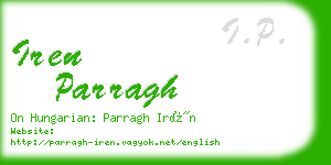 iren parragh business card